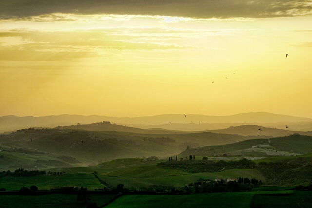 Landschap in Toscane