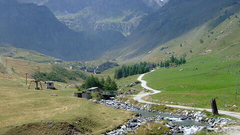 Po rivier in Piëmont