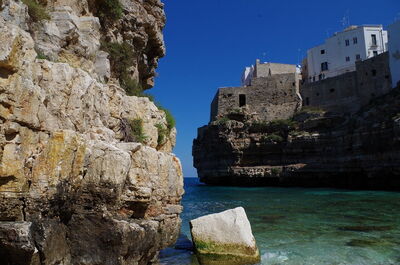 Polignano a Mare, kliffen