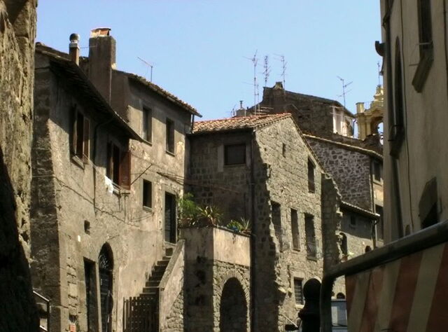 Oude gebouwen in Viterbo