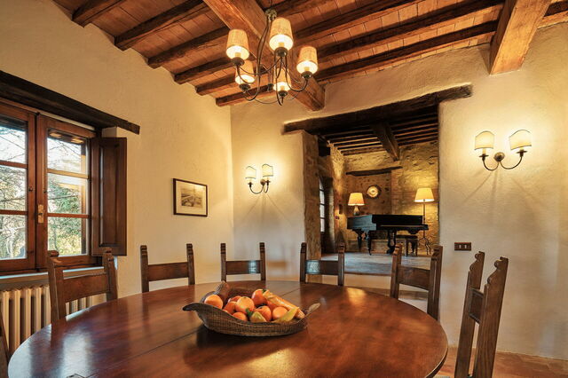 Casa Tettoia, eetruimte