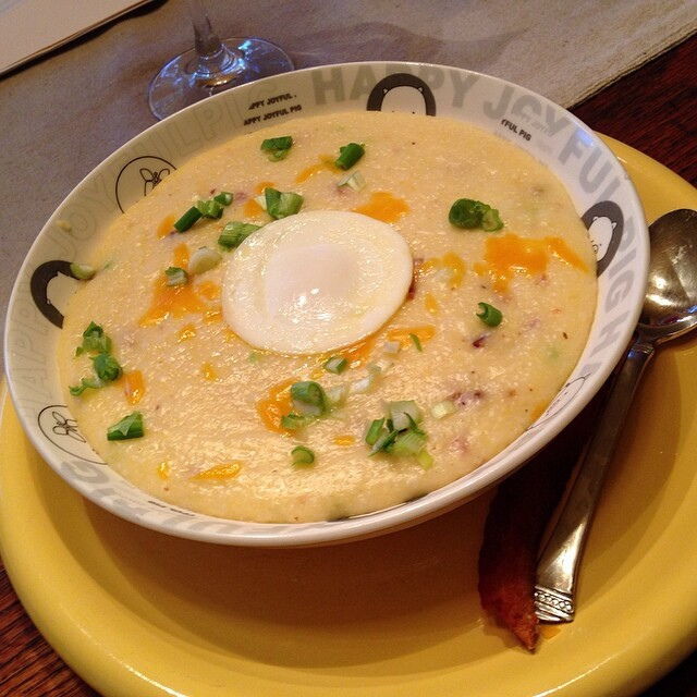 Smaakvolle polenta 'grits'