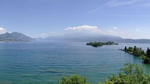 Zicht op het Garda Meer
