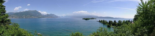 Zicht op het Garda Meer
