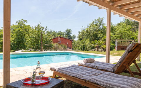 Podere Il Doccio: Buitenmeubels, Meubilair, Zwembad, Vrije Tijd, Toevlucht, Schaduw, Eco Hotel, Stoel, Backyard, Tuin