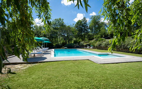 Podere Schignano: Lucht, Fabriek, Wolk, Water, Zwembad, Schaduw, Land Lot, Arecales, Condominium, Boom