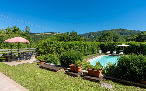 Villa Il Nido: Fabriek, Lucht, Water, Natuurlijk Landschap, Zwembad, Schaduw, Buitenmeubels, Boom, Land Lot, Gras