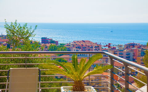 Villa Il Poggiolo Apartments - Diano Marina: Eigendom, Balkon, Majorelle Blue, Onroerend Goed, Gebouw, Boom, Condominium, Fabriek, Appartement, Toevlucht