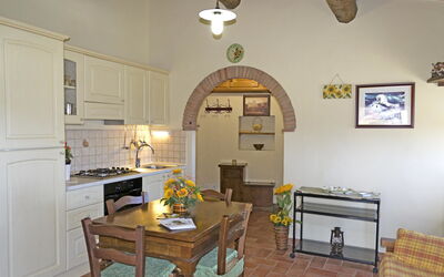 Dining room and kitchen