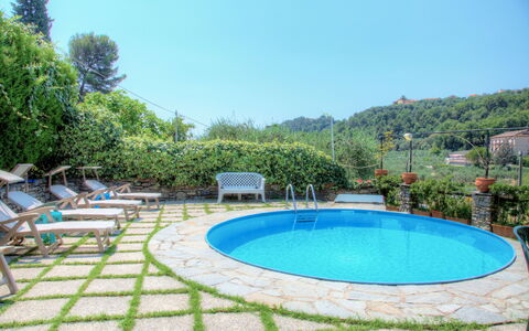 Casa Del Sole - San Bartolomeo Al Mare: Zwembad, Eigendom, Onroerend Goed, Backyard, Vrije Tijd, Gebouw, Landgoed, Huis, Vakantie, Gras