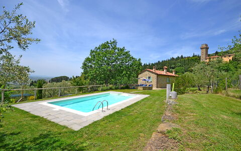 Villa Il Palazzone: Eigendom, Zwembad, Huis, Onroerend Goed, Landgoed, Gebouw, Huis, Gras, Woongebied, Vakantie