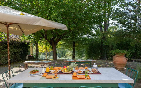 Casa La Rotta: Tafel, Backyard, Patio, Meubilair, Onroerend Goed, Boom, Vrije Tijd, Restaurant, Gebouw, Huis
