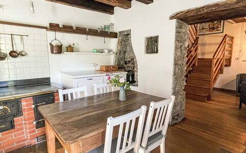 Casa Lienartova: Meubilair, Flooring, Muur, Interieur Ontwerp, Hout, Verdieping, Plafond, Stoel, Keuken, Keuken En Eettafel