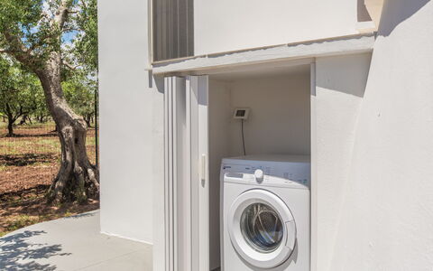 Trullo Del Pioppo Gigante: Wasdroger, Wasmachine, Deur, Hout, Huishoudapparatuur, Boom, Major Appliance, Laundry, Verdieping