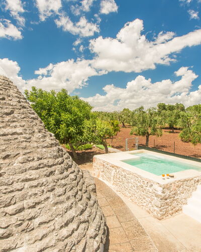 Trullo Del Pioppo Gigante: Wolk, Lucht, Thatching, Fabriek, Boom, Huis, Landschap, Zwembad, Gras, Natuurlijk Landschap