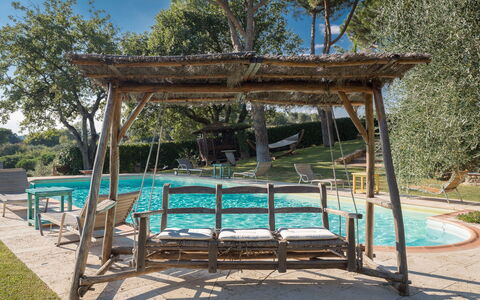 Villa Poggiospinoso: Paviljoen, Vrije Tijd, Prieel, Schaduw, Meubilair, Buitenmeubels, Boom, Pergola, Outdoor Structuur, Canopy