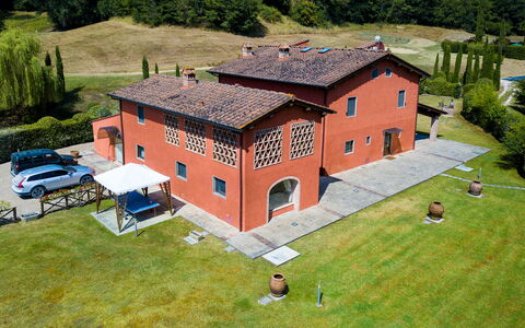 Villa Rossa: Huis, Land Lot, Landschap, Woongebied, Dak, Huis, Landelijk Gebied, Gazon, Tuin, Verblijf