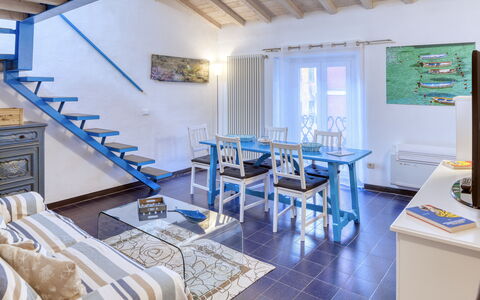 Appartamento Ivana - Levanto: Kamer, Interieur Ontwerp, Verdieping, Flooring, Tafel, Muur, Plafond, Huis, Interieur Ontwerp, Onroerend Goed