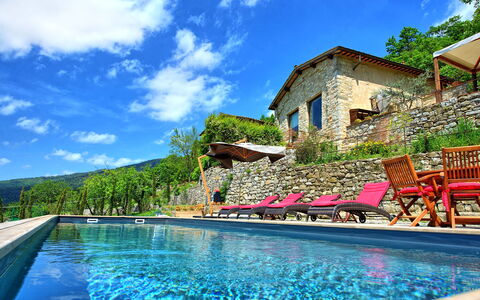 Villa Ancora: Water, Lucht, Wolk, Gebouw, Eigendom, Fabriek, Blauw, Zwembad, Natuur, Azure
