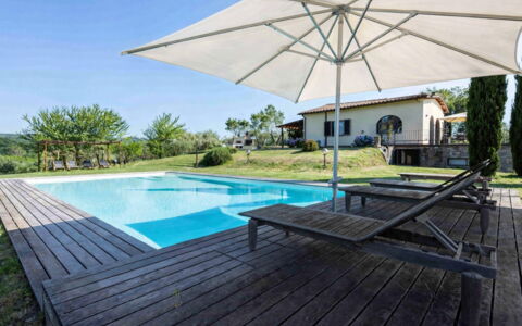 Casina Dell'acquaborra: Zwembad, Toevlucht, Schaduw, Eco Hotel, Buitenmeubels, Vrije Tijd, Paraplu, Ligstoel, Dek