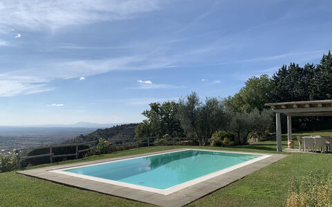 Villa Adelfa: Lucht, Water, Wolk, Zwembad, Azure, Rechthoek, Natuurlijk Landschap, Schaduw, Gras, Vrije Tijd