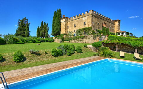 Villa Paneretta: Water, Fabriek, Lucht, Eigendom, Gebouw, Groen, Natuur, Blauw, Azure, Zwembad