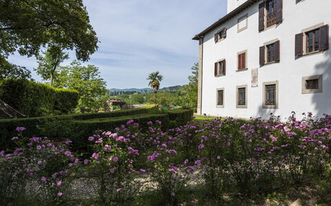 Villa Vigliano: Bloem, Lucht, Fabriek, Gebouw, Wolk, Eigendom, Venster, Purper, Vegetation, Boom