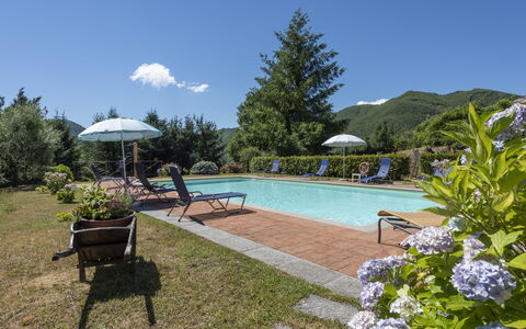 Villa Rosata: Water, Fabriek, Lucht, Meubilair, Zwembad, Wolk, Paraplu, Natuur, Stoel, Boom