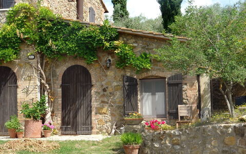 Tenuta Le Sodole: Fabriek, Gebouw, Venster, Eigendom, Bloempot, Deur, Bloem, Vegetation, Boom