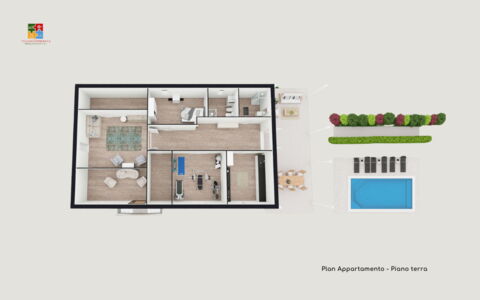 Villa La Picena: Woonkamer