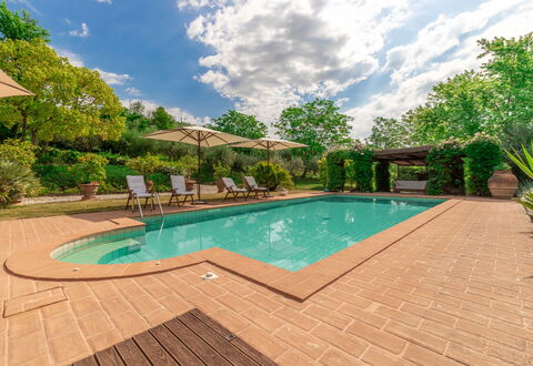 Villa La Picena: Wolk, Water, Fabriek, Zwembad, Lucht, Boom, Stoel, Schaduw, Arecales, Gras