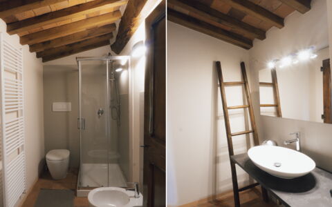 Villa San Leo: Eigendom, Wastafel, Loodgieterswerkinrichting, Hout, Badkamer, Gebouw, Interieur Ontwerp, Architectuur, Kraan