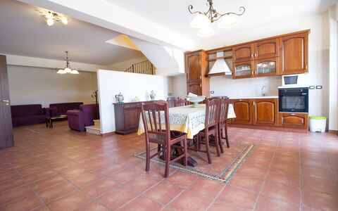 Villa Dei Castagni: Meubilair, Eigendom, Tafel, Stoel, Hout, Interieur Ontwerp, Hal, Gebouw, Flooring, Countertop