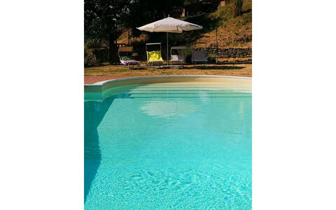 La Casa nel Borgo: Water, Azure, Rechthoek, Paraplu, Zwembad, Gebouw, Schaduw, Buitenmeubels, Vrije Tijd, Tinten En Schaduwen