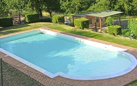 La Casa nel Borgo: Blauw, Zwembad, Samengesteld Materiaal, Toevlucht, Schaduw, Eco Hotel, Waterpartij, Hacienda, Landscaping, Thermae