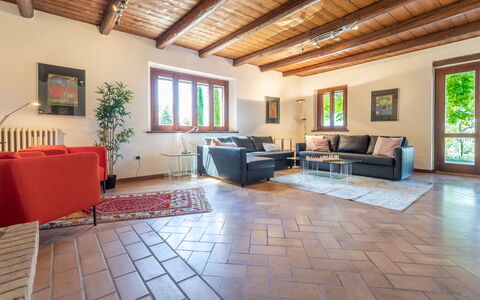 Casa Bellavista: Meubilair, Kamerplant, Bankstel, Venster, Woonkamer, Interieur Ontwerp, Flooring, Verdieping, Hout, Hal