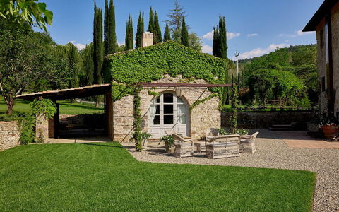 Villa Dell'abate: Lucht, Fabriek, Boom, Gras, Verblijf, Landschap, Landelijk Gebied, Natuurlijk Landschap, Gebouw, Facade