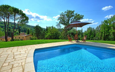 Pimpinella Apartments: Water, Lucht, Wolk, Fabriek, Eigendom, Boom, Natuur, Azure, Zwembad, Schaduw