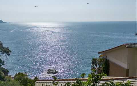 A Due Passi da Camogli 2, Seaview, Wifi: Water, Lucht, Gebouw, Azure, Vegetation, Kust En Oceanic Landvormen, Fabriek, Ochtend, Horizon, Huis