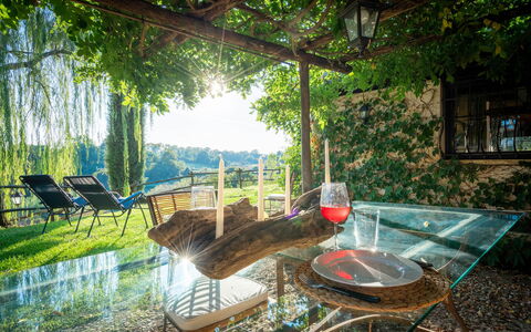 Casale Delle Papere, Pool, Romantic Holiday In Nep: Fabriek, Gebouw, Venster, Hout, Boom, Schaduw, Stoel, Buitenmeubels, Vrije Tijd, Natuurlijk Landschap