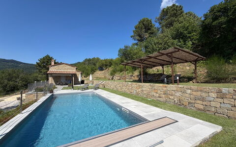 Villa Luana: Zwembad, Samengesteld Materiaal, Waterpartij, Landgoed, Flagstone, Landscaping, Backyard, Villa, Eco Hotel, Thermae