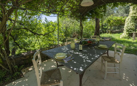La Casa Dei Limoni, Camaiore, Pet Friendly, Wifi: Meubilair, Tafel, Stoel, Buitenmeubels, Buitentafel, Keuken En Eettafel, Tuin, Schaduw, Backyard, De Lente
