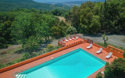 Tenuta De Paoli - Chianni, Pool, Wifi, Privacy, To: Water, Eigendom, Lucht, Zwembad, Fabriek, Groen, Natuur, Plantkunde, Azure, Boom