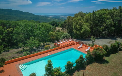 Tenuta De Paoli - Chianni, Pool, Wifi, Privacy, To: Water, Wolk, Fabriek, Lucht, Zwembad, Natuur, Azure, Natuurlijk Landschap, Boom, Vrije Tijd