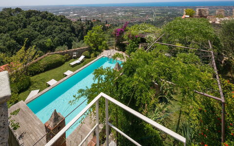 Villa Maestosa - Camaiore, Toscana: Water, Eigendom, Lucht, Plantkunde, Gebouw, Boom, Fabriek, Architectuur, Vegetation, Stedelijk Ontwerp