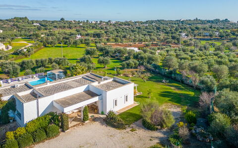 Masseriola Di Puglia: Fabriek, Eigendom, Gebouw, Lucht, Natuurlijk Landschap, Boom, Land Lot, Stedelijk Ontwerp, Gras, Landschap