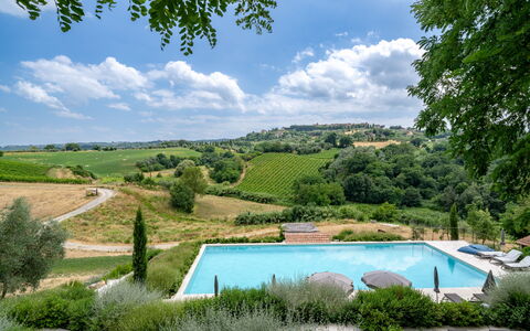 Coratina Spereto Apartment with Pool, Montaione: Zwembad, Buitenmeubels, Tuin, Landgoed, Eco Hotel, Landscaping, Ligstoel, Plantage, Villa, Badplaats