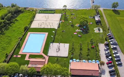 La Spiaggia: Zwembad, Recreatie, Toevlucht, Vrije Tijd, Park, Badplaats, Vogelperspectief, Vakantie, Luchtfotografie