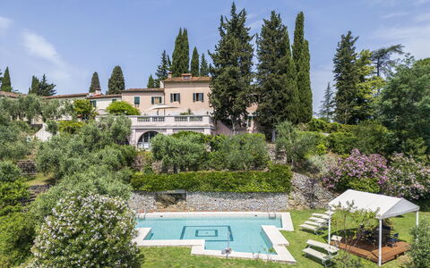 Villa Montegattoli, Pool, Landscape, Wifi, Ac: Lucht, Fabriek, Boom, Wolk, Gebouw, Gras, Landschap, Onroerend Goed, Struik, Woongebied