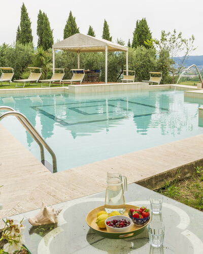 Villa Montegattoli, Pool, Landscape, Wifi, Ac: Water, Eigendom, Lucht, Fabriek, Azure, Tableware, Zwembad, Architectuur, Boom, Buitenmeubels